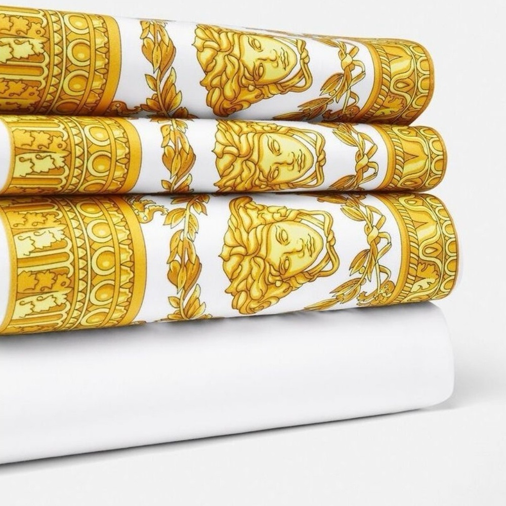 Versace I 💛 Baroque Luxury Queen Sheet Set